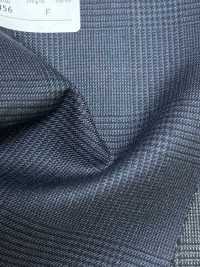 4ML4456 26AW THE CITY Twill navy a quadri[Tessile] Lanificio Miyuki Immagini aggiuntive