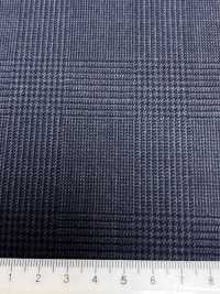 4ML4456 26AW THE CITY Twill navy a quadri[Tessile] Lanificio Miyuki Immagini aggiuntive