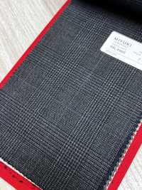 4ML4460 26AW THE CITY Twill a quadri Charcoal Heaven Gray[Tessile] Lanificio Miyuki Immagini aggiuntive
