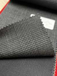 4ML4460 26AW THE CITY Twill a quadri Charcoal Heaven Gray[Tessile] Lanificio Miyuki Immagini aggiuntive