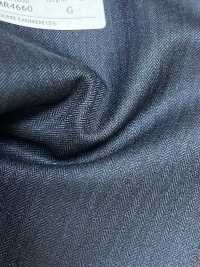 4MR4660 26AW Super100's × Cashmere righe navy[Tessile] Lanificio Miyuki Immagini aggiuntive