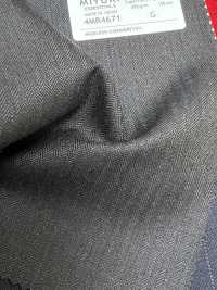 4MR4671 26AW Super100's × CASHIMERE riga marrone scuro[Tessile] Lanificio Miyuki Immagini aggiuntive