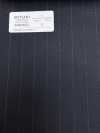 4MR4682 26AW Super100's × Cashmere righe navy