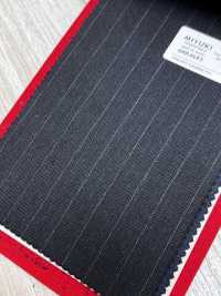 4MR4693 26AW Super100's × cashmere a righe grigio antracite e grigio cielo[Tessile] Lanificio Miyuki Immagini aggiuntive