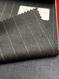 4MR4693 26AW Super100's × cashmere a righe grigio antracite e grigio cielo[Tessile] Lanificio Miyuki Immagini aggiuntive