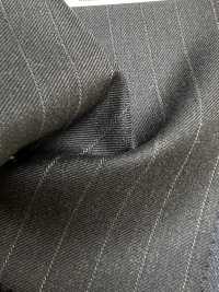 4MR4693 26AW Super100's × cashmere a righe grigio antracite e grigio cielo[Tessile] Lanificio Miyuki Immagini aggiuntive