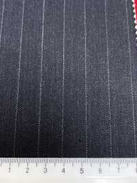 4MR4693 26AW Super100's × cashmere a righe grigio antracite e grigio cielo[Tessile] Lanificio Miyuki Immagini aggiuntive