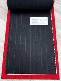 4MR4693 26AW Super100's × cashmere a righe grigio antracite e grigio cielo[Tessile] Lanificio Miyuki Immagini aggiuntive