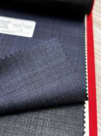 4MR4704 26AW Super100's × cashmere quadri navy[Tessile] Lanificio Miyuki Immagini aggiuntive