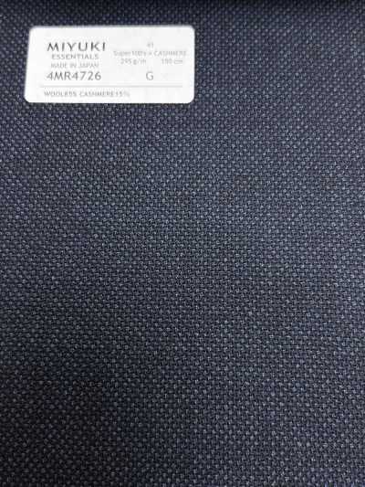 4MR4726 26AW Super100's × CASHMERE blu navy
