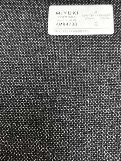 4MR4730 26AW Super 100's × Cashmere Grigio cielo antracite