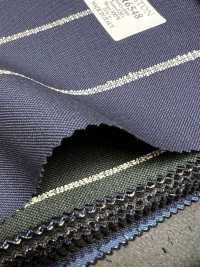 AR6548 ARISTON Super 130's blu navy × righe bianche[Tessuti] HOSOI SYOJI Immagini aggiuntive