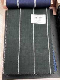 AR6549 ARISTON Super 130's righe verdi e bianche[Tessuti] HOSOI SYOJI Immagini aggiuntive