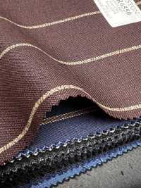 AR6550 ARISTON Super 130's a righe marroni e bianche[Tessile] HOSOI SYOJI Immagini aggiuntive