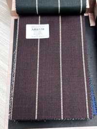 AR6550 ARISTON Super 130's a righe marroni e bianche[Tessile] HOSOI SYOJI Immagini aggiuntive