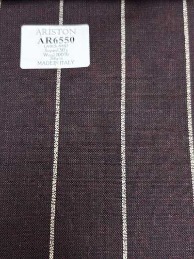 AR6550 ARISTON Super 130's a righe marroni e bianche