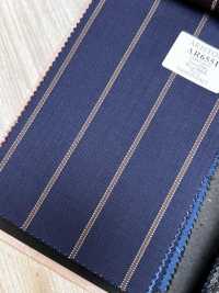 AR6551 ARISTON Super130's Blu navy × marrone a righe[Tessile] HOSOI SYOJI Immagini aggiuntive