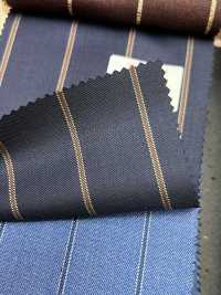 AR6551 ARISTON Super130's Blu navy × marrone a righe[Tessile] HOSOI SYOJI Immagini aggiuntive