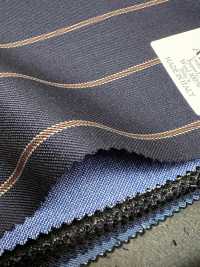 AR6551 ARISTON Super130's Blu navy × marrone a righe[Tessile] HOSOI SYOJI Immagini aggiuntive