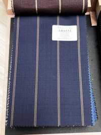 AR6551 ARISTON Super130's Blu navy × marrone a righe[Tessile] HOSOI SYOJI Immagini aggiuntive