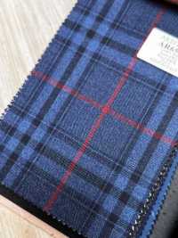 AR6557 ARISTON Super130's quadri blu navy[Tessuti] HOSOI SYOJI Immagini aggiuntive