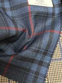 AR6557 ARISTON Super130's quadri blu navy[Tessuti] HOSOI SYOJI Immagini aggiuntive
