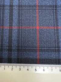 AR6557 ARISTON Super130's quadri blu navy[Tessuti] HOSOI SYOJI Immagini aggiuntive