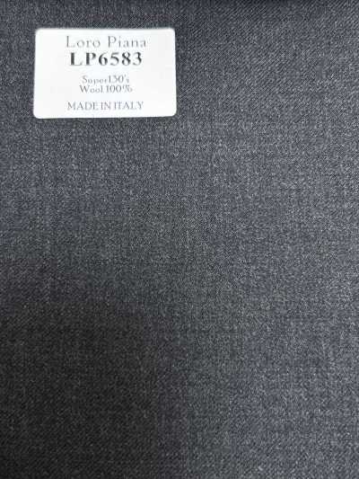 LP6583 Loro Piana Super130's Grigio tinta unita