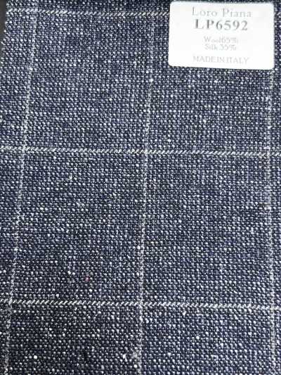 Loro Piana a quadri blu navy