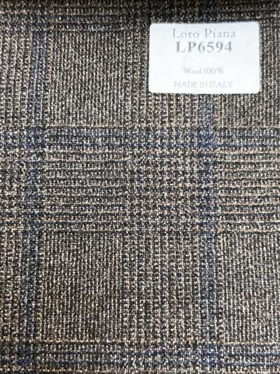 LP6594 Loro Piana a quadri marroni