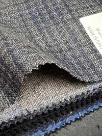 LP6598 Loro Piana a quadri grigio x blu navy[Tessuti] HOSOI SYOJI Immagini aggiuntive
