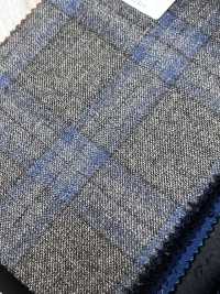 LP6599 Loro Piana Quadri marroni e blu[Tessuti] HOSOI SYOJI Immagini aggiuntive