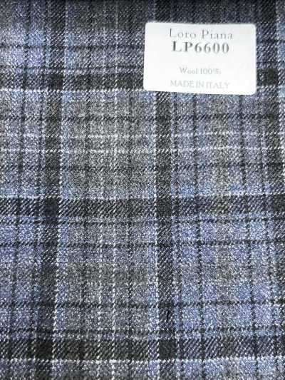 LP6600 Loro Piana quadri grigi e blu