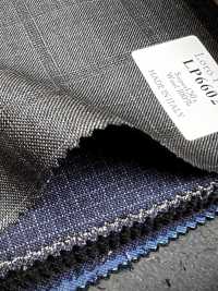 LP6602 Loro Piana Super 130's a quadri grigi[Tessuti] HOSOI SYOJI Immagini aggiuntive