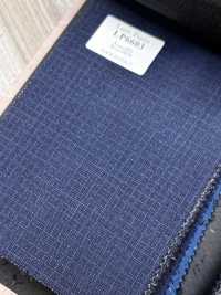 LP6603 Loro Piana Super150's Quadri blu navy[Tessuti] HOSOI SYOJI Immagini aggiuntive