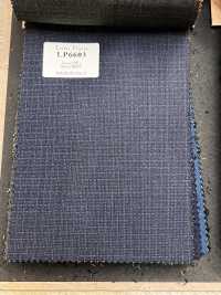 LP6603 Loro Piana Super150's Quadri blu navy[Tessuti] HOSOI SYOJI Immagini aggiuntive