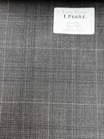 LP6604 Loro Piana Super150's quadri marroni