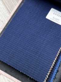 LV5197 LANVIN COLLECTION Strisce orizzontali blu navy[Tessile] HOSOI SYOJI Immagini aggiuntive