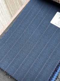LV6165 LANVIN COLLECTION Super120's rigato blu-verde[Tessile] HOSOI SYOJI Immagini aggiuntive