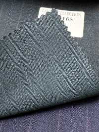 LV6165 LANVIN COLLECTION Super120's rigato blu-verde[Tessile] HOSOI SYOJI Immagini aggiuntive
