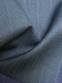 LV6165 LANVIN COLLECTION Super120's rigato blu-verde[Tessile] HOSOI SYOJI Immagini aggiuntive