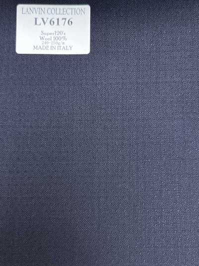 LV6176 LANVIN COLLECTION Super120's Pois blu navy scuro