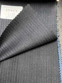 LV6178 LANVIN COLLECTION Super120's riga blu navy[Tessile] HOSOI SYOJI Immagini aggiuntive