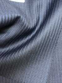 LV6178 LANVIN COLLECTION Super120's riga blu navy[Tessile] HOSOI SYOJI Immagini aggiuntive