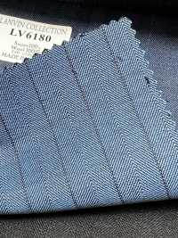 LV6180 LANVIN COLLECTION Super 120's a righe blu[Tessile] HOSOI SYOJI Immagini aggiuntive