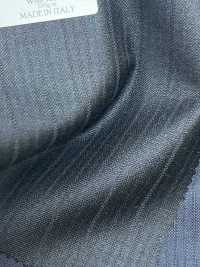 EZ6515 Ermenegildo Zegna TRAVELLER Grigio scuro × Blu navy a righe[Tessuti] HOSOI SYOJI Immagini aggiuntive
