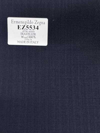 EZ5534 Ermenegildo Zegna TRAVELLER righe blu navy
