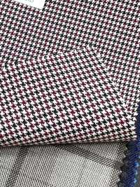 DM6141 DORMEUIL QUEEN Super100's pied-de-poule nero e rosso[Tessuti] HOSOI SYOJI Immagini aggiuntive
