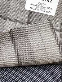 DM6142 DORMEUIL QUEEN Super 100's Quadri Beige x Nero[Tessuti] HOSOI SYOJI Immagini aggiuntive