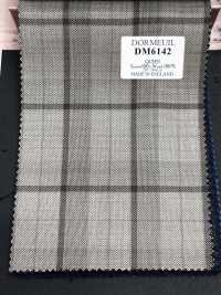 DM6142 DORMEUIL QUEEN Super 100's Quadri Beige x Nero[Tessuti] HOSOI SYOJI Immagini aggiuntive